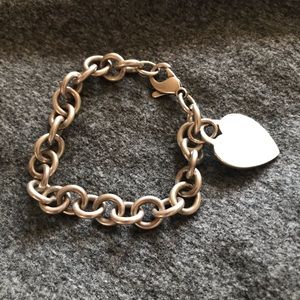 Tiffany & Co. heart charm bracelet